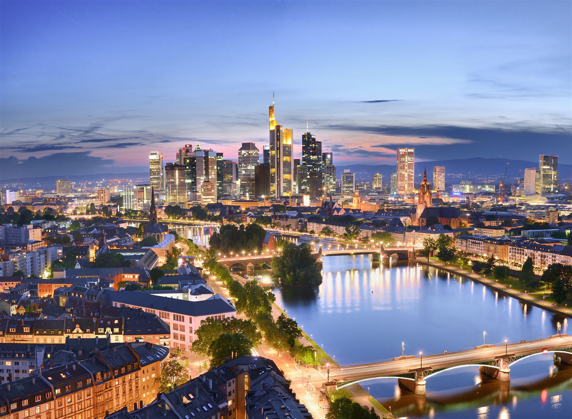 Frankfurt am Main skyline, Germany